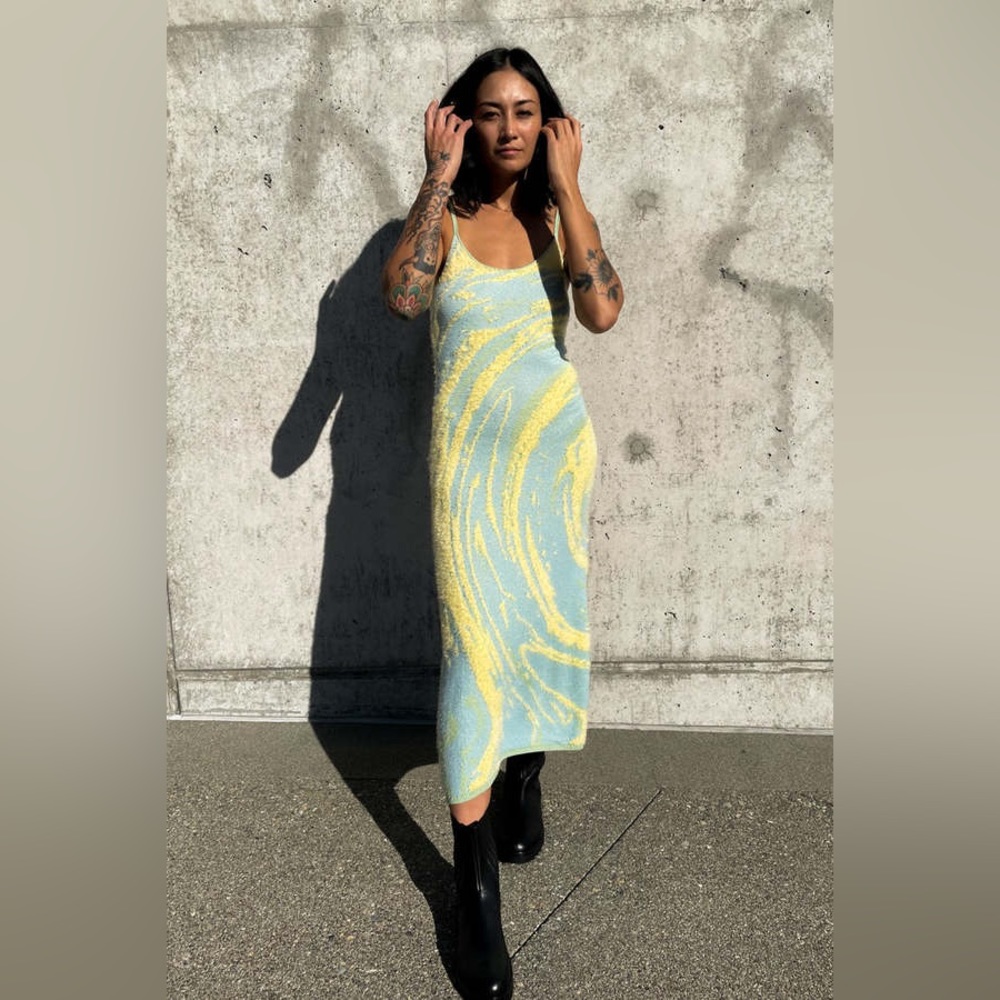 HOUSE OF SUNNY CYPRESS HOCKNEY DRESS